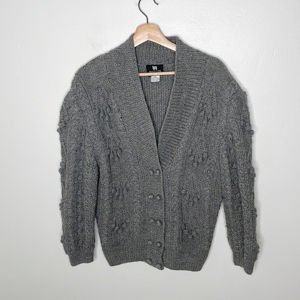 Woolies Virgin Wool Pom Pom grandpa sweater - Picture 5 of 8